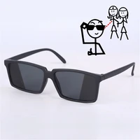 oulylan anti tracking rearview glasses see behind spy sunglasses shades with mirror on side ends costume glasses for adult