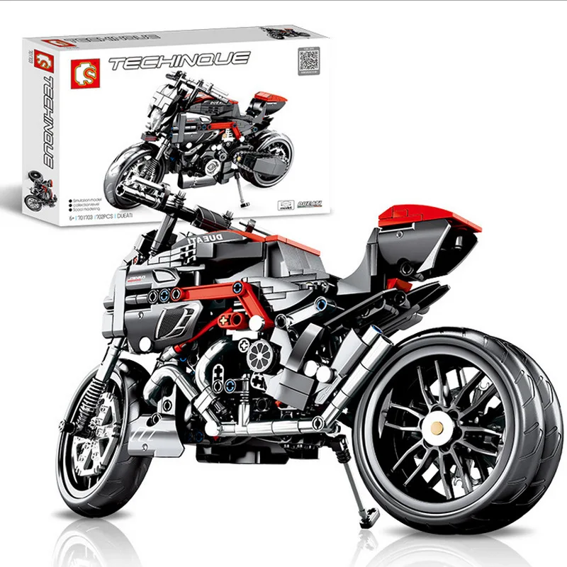 Technic DUCATI Monster 1200R 797 мотоциклетные строительные блоки наборы кирпичи модель