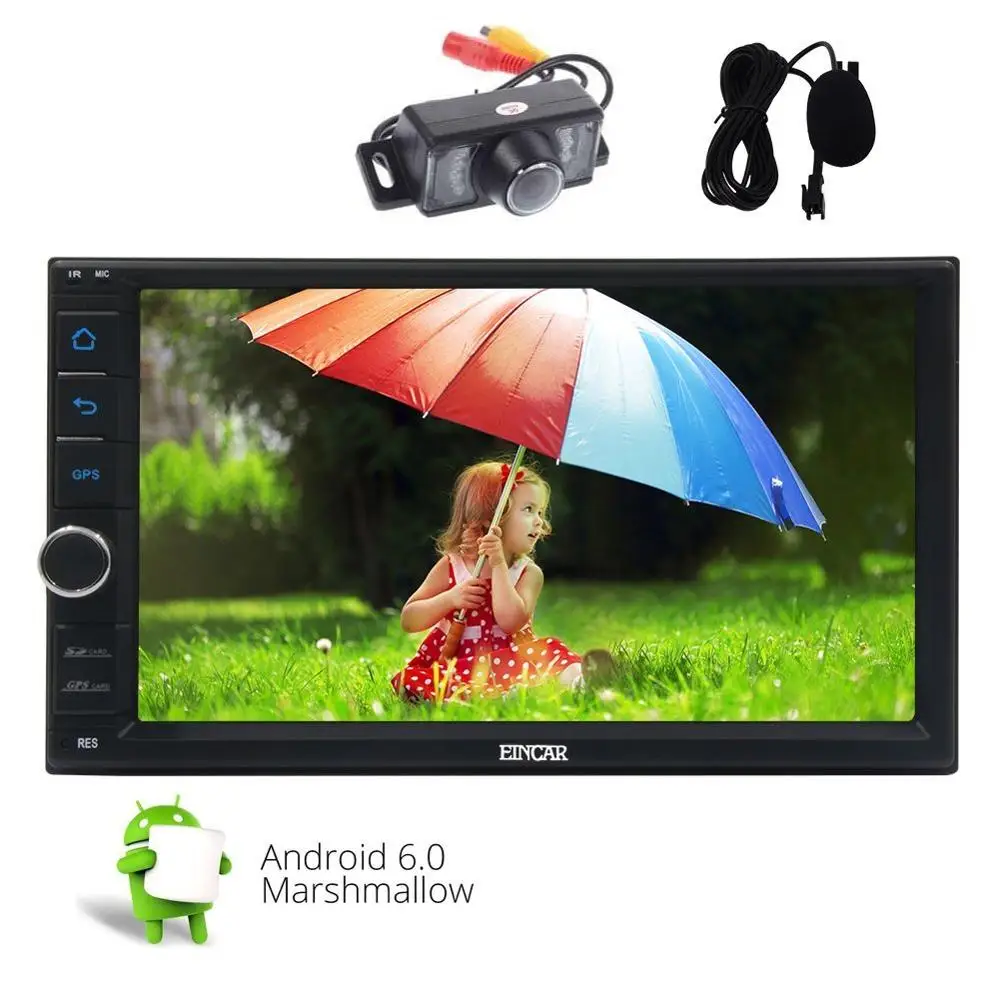 7 ''Android 6.0 GPS автомобиль игрока в тире 2 DIN Поддержка Wi Fi Зеркало Ссылка внешний