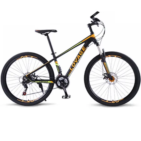 Black orange Wolf's fang, горный велосипед 27,5, Fat bike, 21 скорость, шоссейный велосипед, mtb, двойные дисковые тормоза - Цвет: Black orange