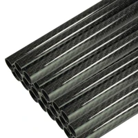 2pcs 1000mm carbon fiber tube 3k plain weave glossy surface dia 10mm 12mm 14mm 16mm 18mm 20mm 22mm 24mm 26mm 28mm 30mm 32mm