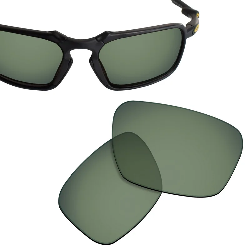 SmartVLT Replacement Lenses Polarized for Oakley Badman Sunglasses - Grey Green