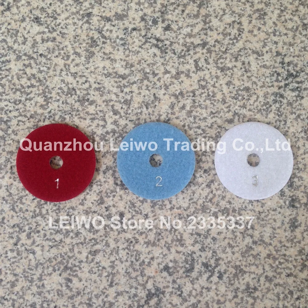 3 шаг медь Бонд Алмазные полировальные колодки 4 дюйма (100 мм) абразивный диск для