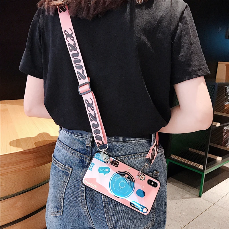 Snzvok Camera Case With strap Holder For Huawei P30 P20 Lite P10 P9 Plus Mate 8 9 10 20 Pro Nova 2 3 4 2S 3i 3E 4E Cover |