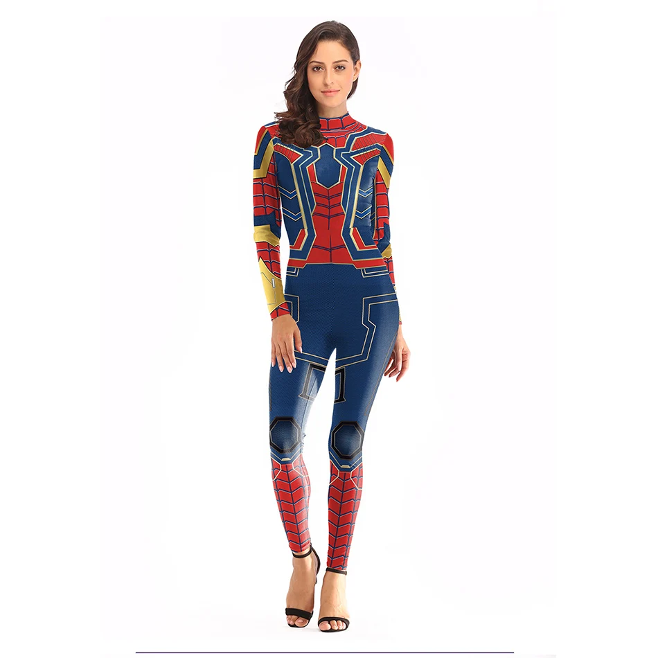 Женский костюм-паук CostumeInfinity War боди для косплея супергероя бессонницы PS4 2019 |