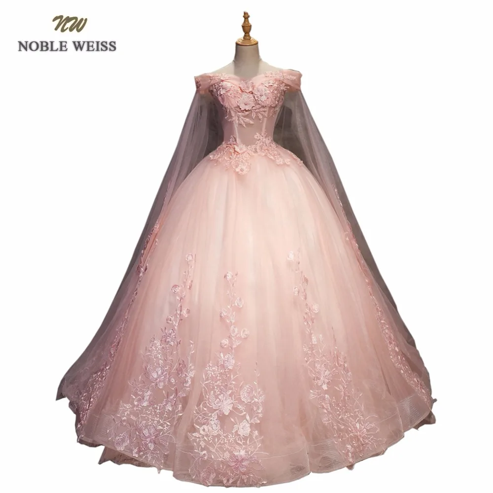 Благородное бальное платье WEISS платья для Quinceanera высокое качество аппликация