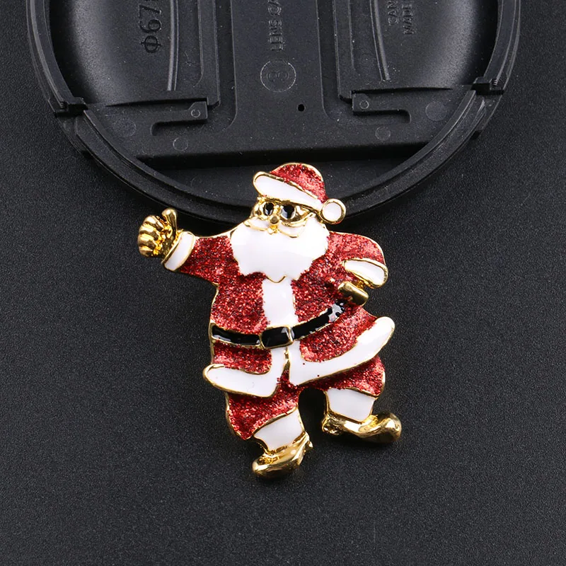 Merry Christmas эмаль Санта Клаус брошь булавки и броши Санта Клаус Рождественская тема вечерние украшения подарок одежда ювелирные изделия