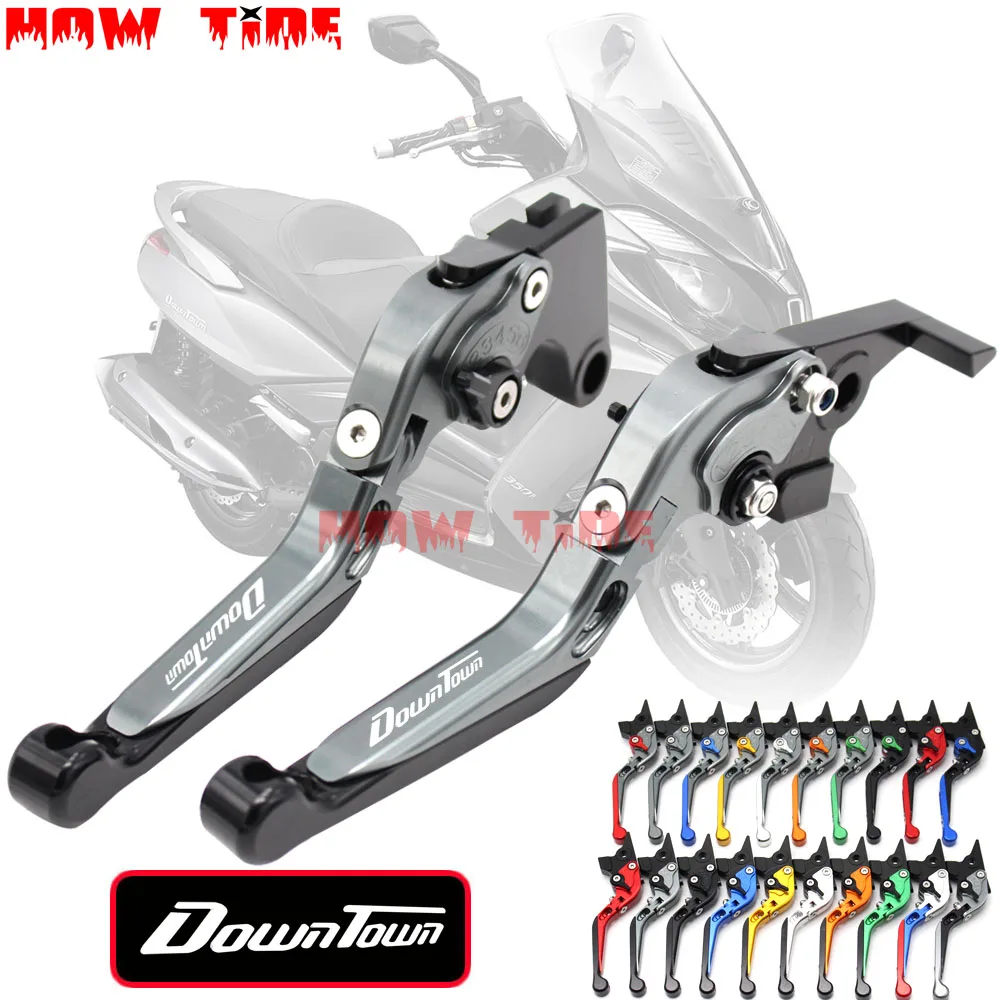 CNC Motorcycle Brakes Adjustable Foldable Extendable Clutch Brake Lever Set Fit For KYMCO DOWNTOWN 125/200/300/350