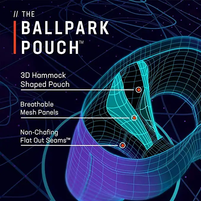 Мужские трусы боксеры JOCKMAIL Трусы шорты в форме гамака с 3D вставками из дышащей