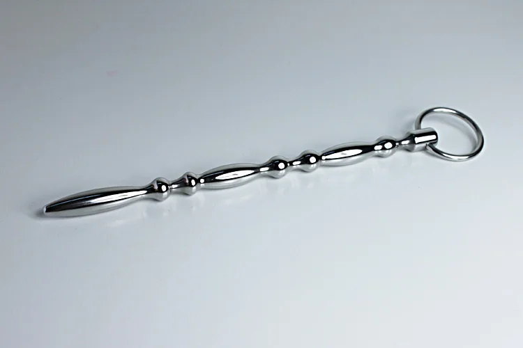 Уретральный расширитель мужской из нержавеющей стали длиной 18 см со звуковым