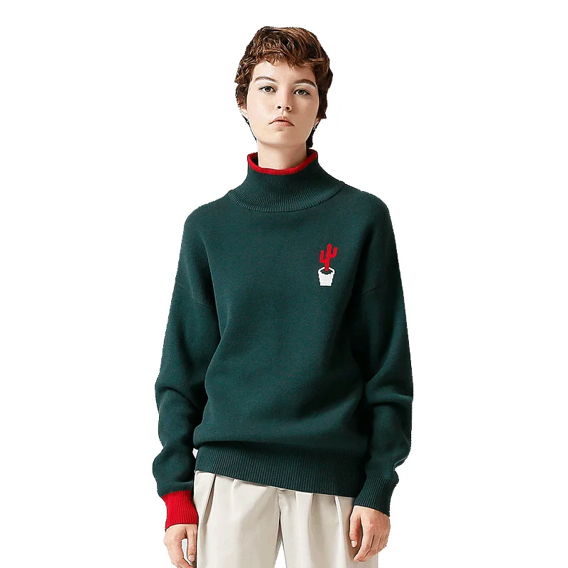 Toyouth Fashion Embroidery Knitting Pullover Casual Streetwear Autumn Winter Sweater Women 2019 Elegant Warm Jumper pull femme | Женская