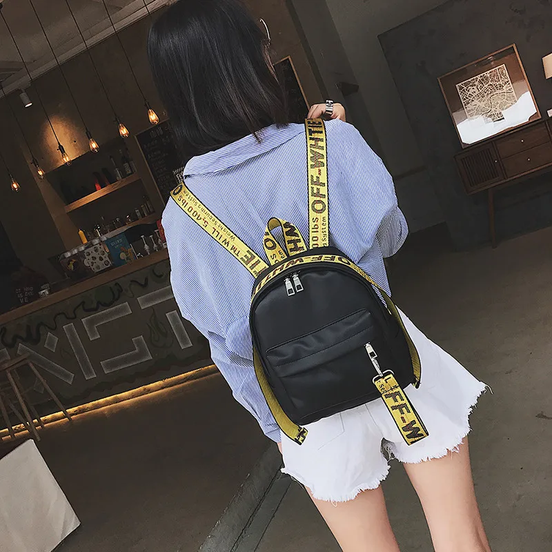 WEIXIER brand preppy style letter panelled women backpack girl schoolbag ladies small travel bag student school backpacks V2-28 | Багаж и