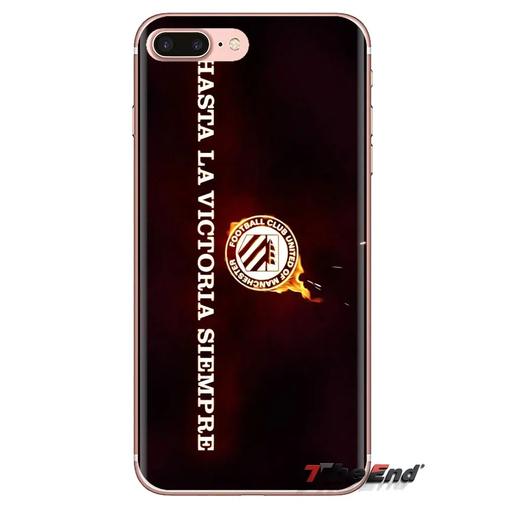 Silicone Phone Bag Case FC united of manchester Soccer Logo For Xiaomi Redmi 4A S2 Note 3 3S 4 4X 5 Plus 6 7 6A Pro Pocophone F1 |