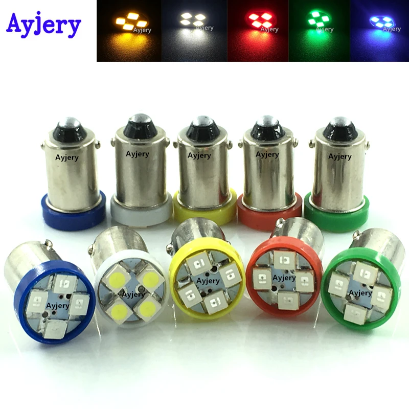 AYJERY 20X BA9S 1210 4 SMD T4W T11 3528 Светодиодный светильник лампы распродажа s дверные задние
