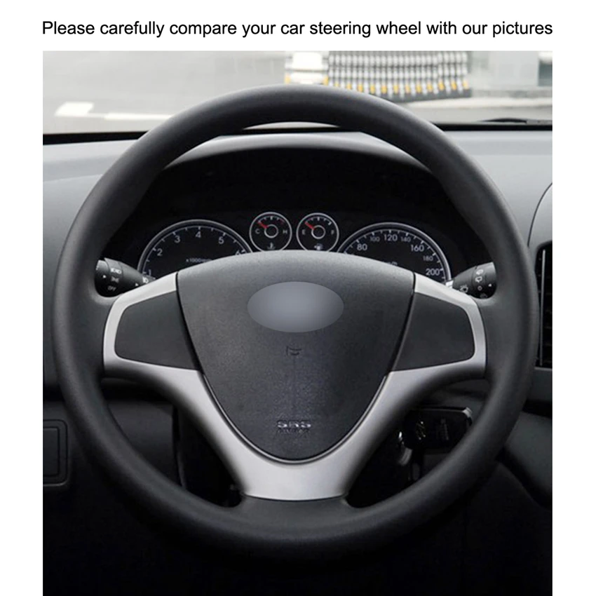 Сделай сам черный искусственная кожа фотосессия для Hyundai i30 2009 2011 Elantra Touring 2010 2012