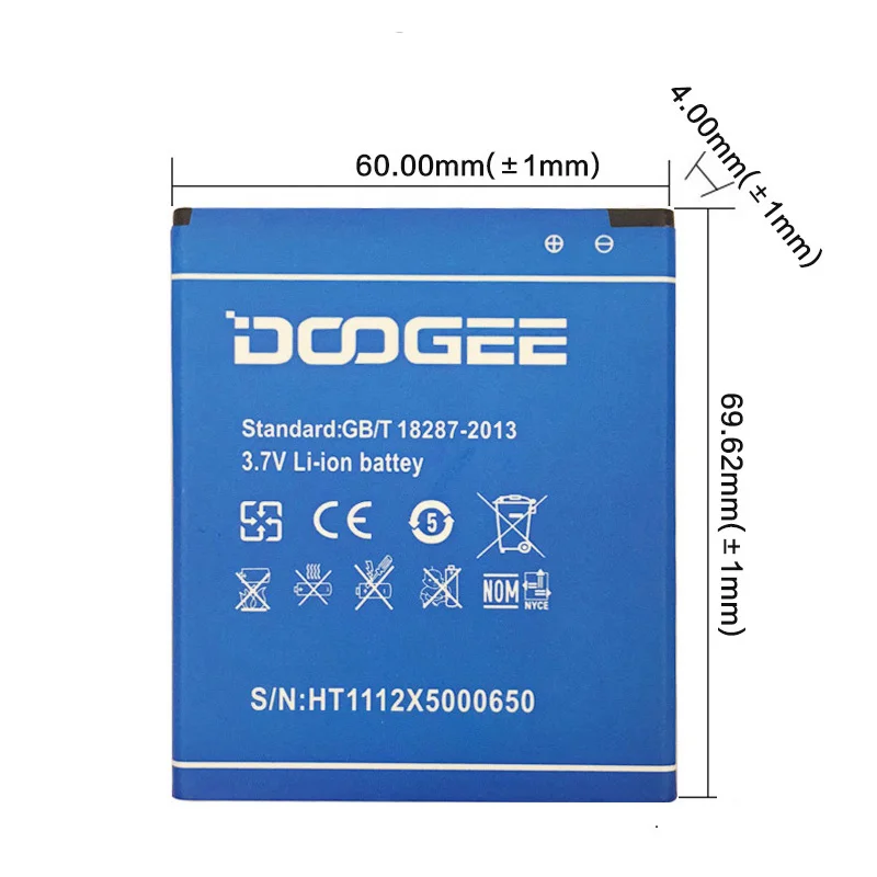 100% новый DOOGEE X5 аккумулятор 2400 мАч Новый Сменный аксессуар Аккумуляторы для Pro