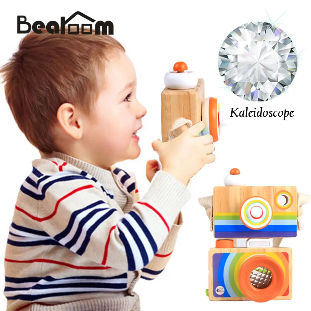 Bearoom деревянный Камера Детские милые игрушки мини висит декор безопасный