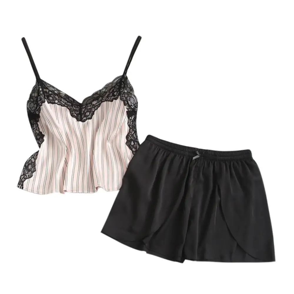 2019 женская летняя атласная шелковая ночная рубашка соблазнительное Эротическое