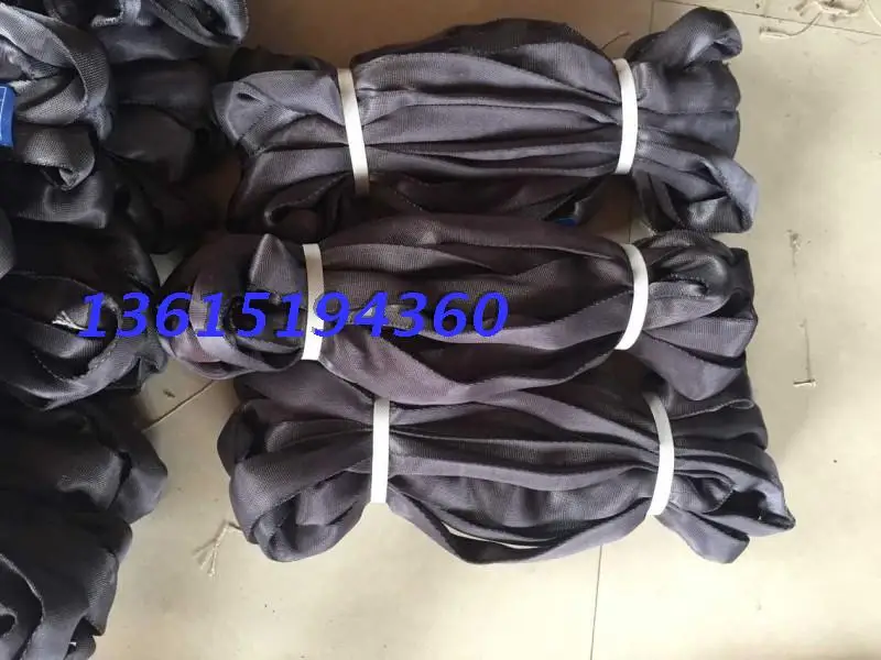 

Stage special black belt black flexible ring lifting belt 2T black lifting belt 2T