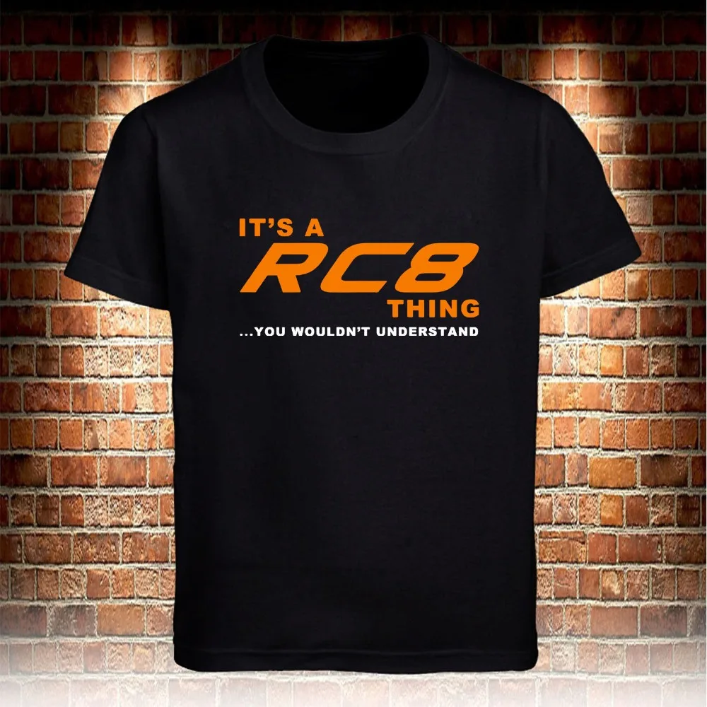 Черная футболка A Rc8 Thing Супербайк мотоцикл Новинка 2019 мужская Летняя стильная