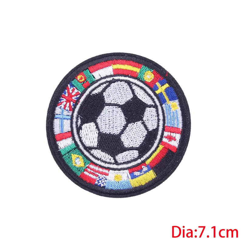L-PE4305CT DIY PFC ЦСКА Значки для футбольного клуба в Москву вышитые нашивки железные нашивки на одежду Футбольный Мяч Нашивка Спортивная нашивка аппликация H - Цвет: L-PE4305CT