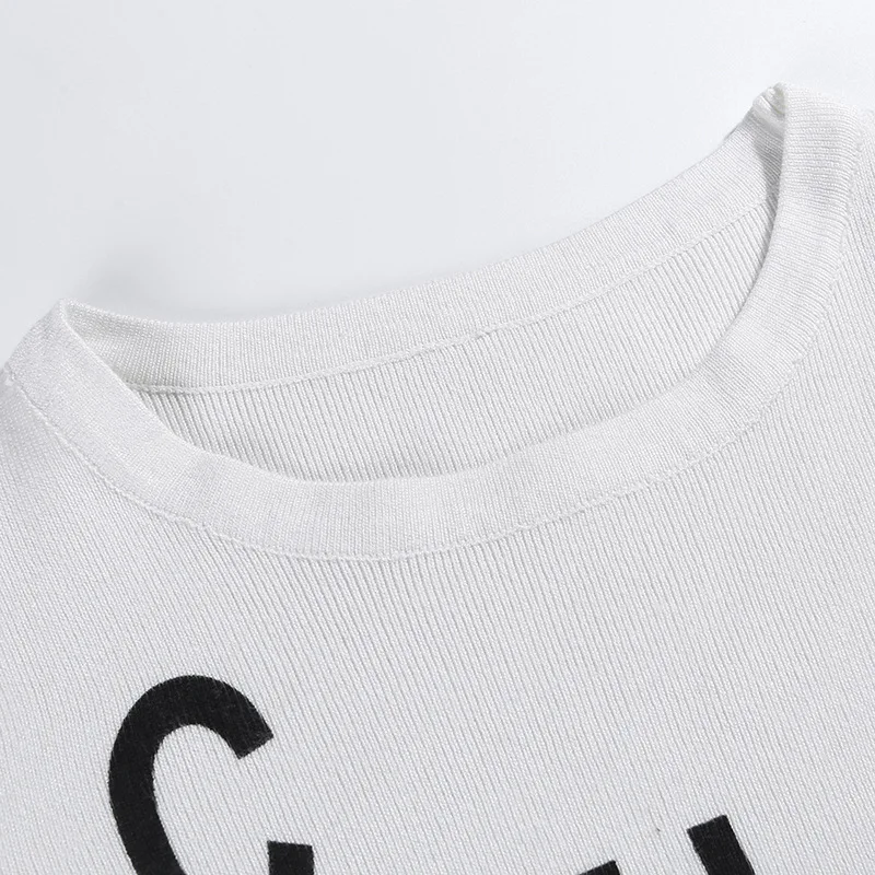 Повседневное трикотажные два комплект из 2 частей Женская одежда 2019 Осень майка с