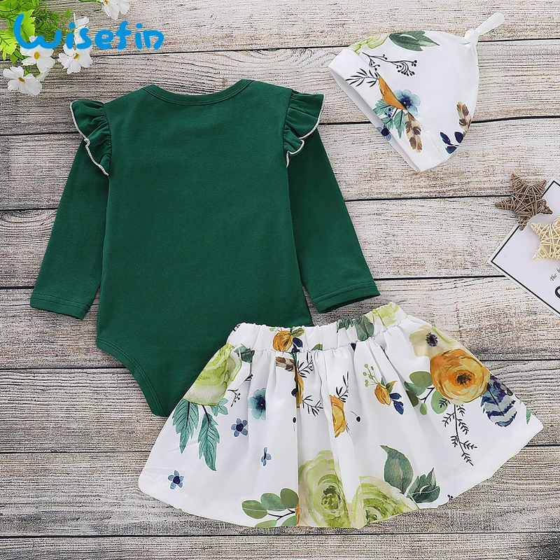 Комплект одежды для новорожденных девочек 0 24 месяцев Одежда хлопковые топы с