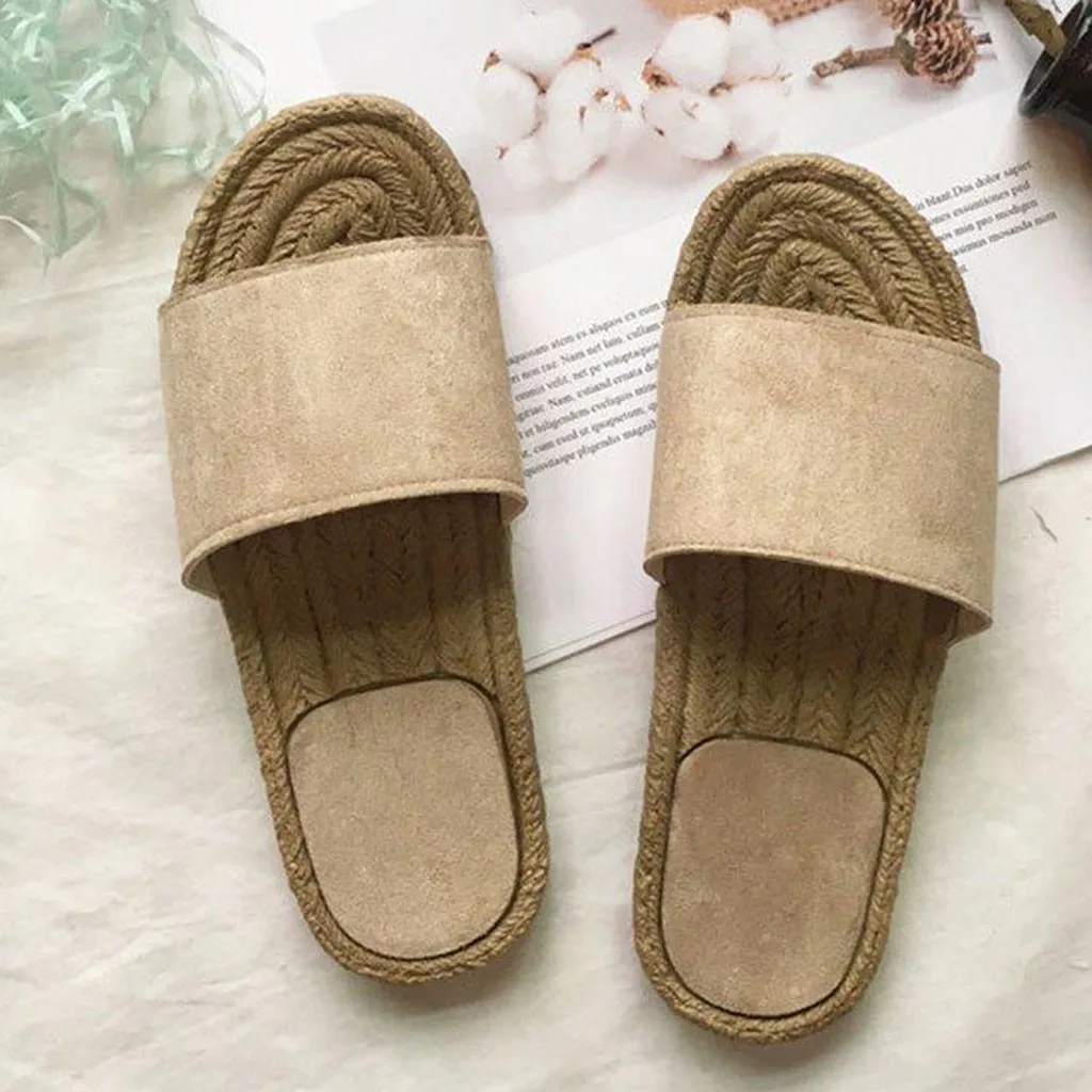 Женские летние римские шлепанцы SAGACE уличные этнические с пеньковой веревкой