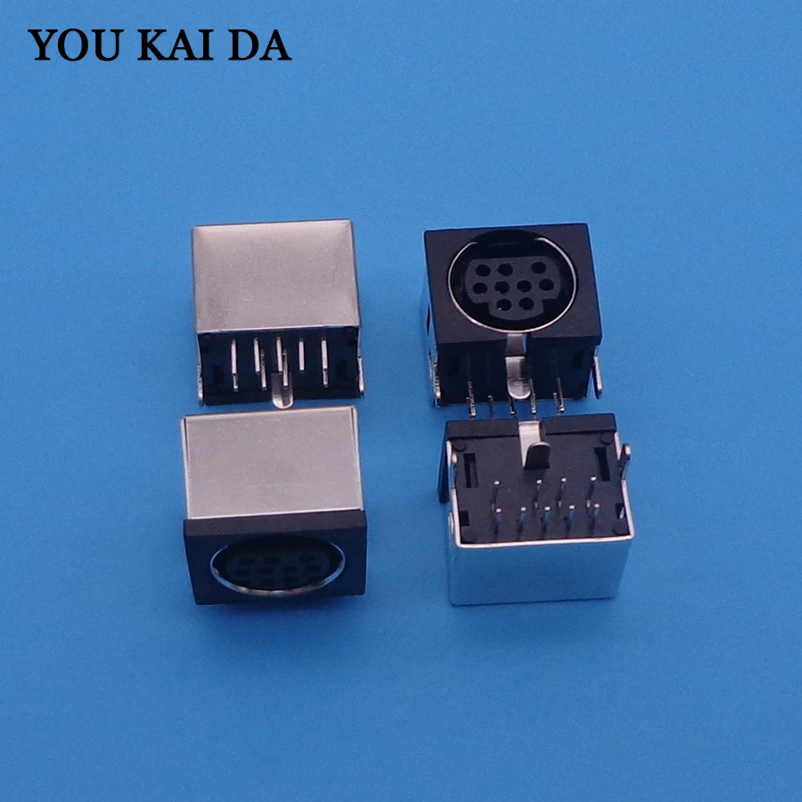 2 шт./лот MD корпус гнездо DIN 9 Mini Pin S-видео адаптер разъем порт | Компьютеры и офис