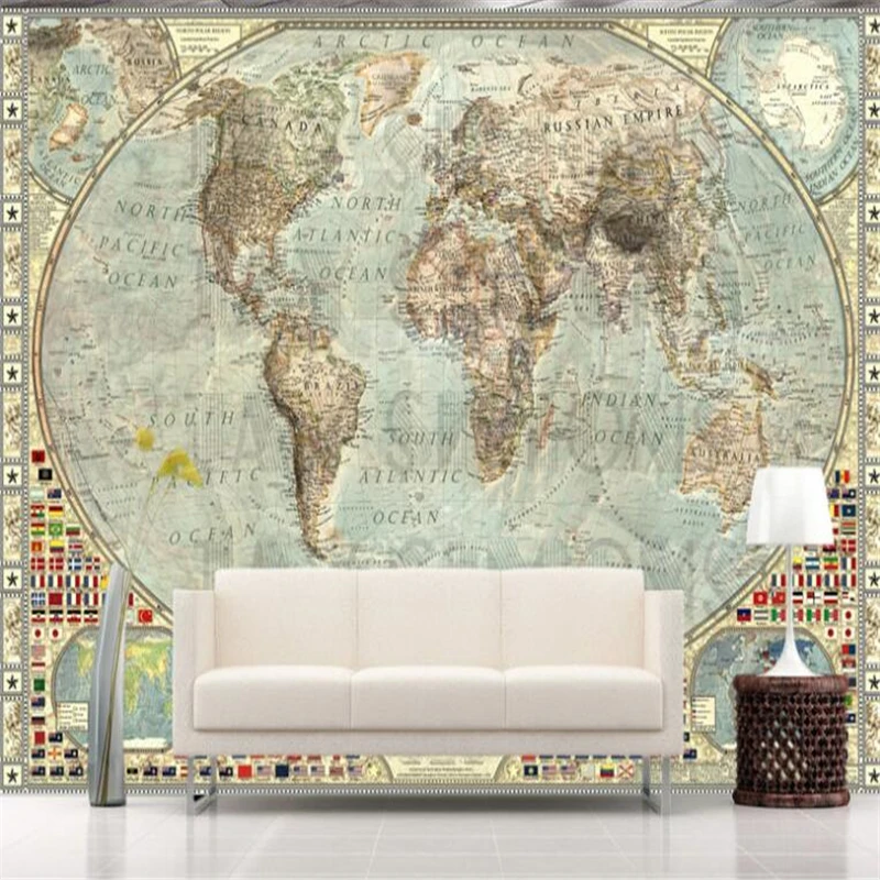 Фотообои beibehang 3d Настенные обои украшение для дома фон ТВ дивана карты настенная
