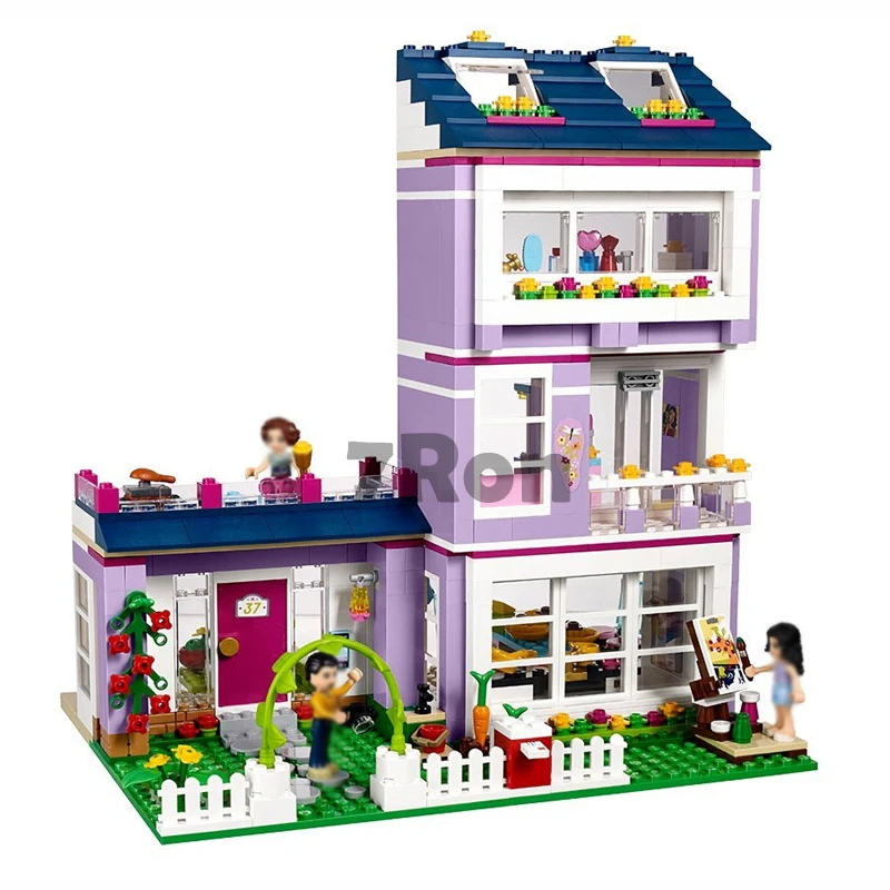 BELA 10541 Friends Series Emma's House Compatible with Lego Blocks Classic For Girl Kids Model Building Toys hobbies 41095 | Игрушки и
