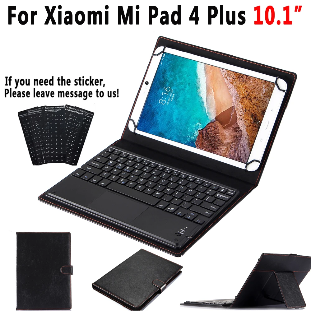 Чехол для клавиатуры с сенсорной панелью Xiaomi Mi Pad MiPad 4 MiPad4 Plus 10 1 кожаный чехол Funda