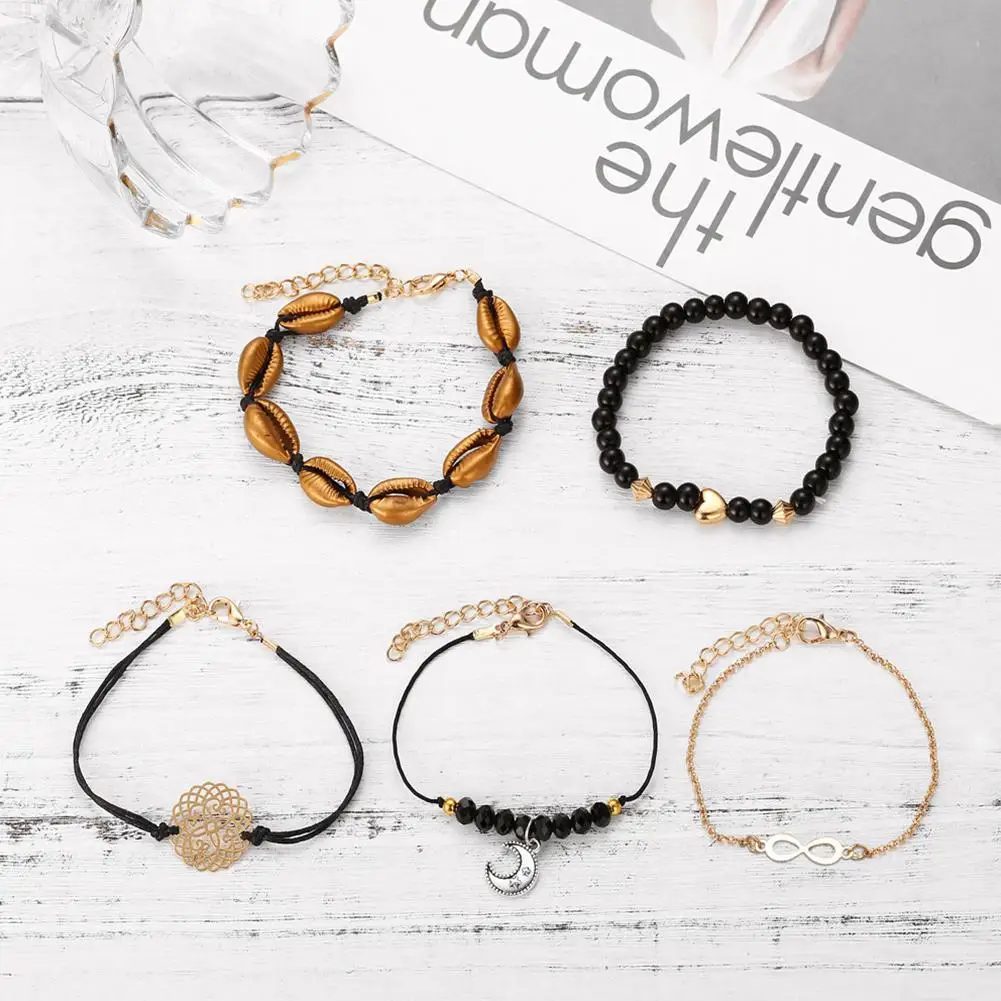 Hobbylan 5 шт./компл. ювелирное изделие в стиле бохо браслет с кисточкой модный микс