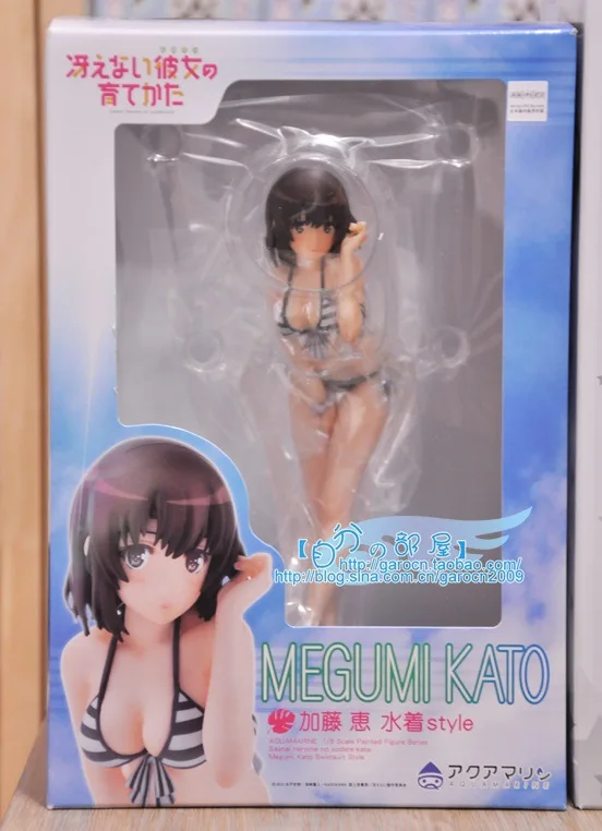 with retail box 17 см Saenai Heroine No Sodatekata Katou Megumi Сексуальная аниме фигурка ПВХ brinquedos коллекция игрушек для Рождественский подарок - Цвет: with retail box