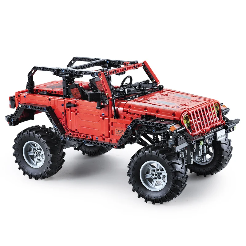 

CADA C61006 RC Block Toy Adventurer Double-Door Vehicle Off-Road Cars Wireless Remote Control LED Light Design Toy Gfts 1941pcs