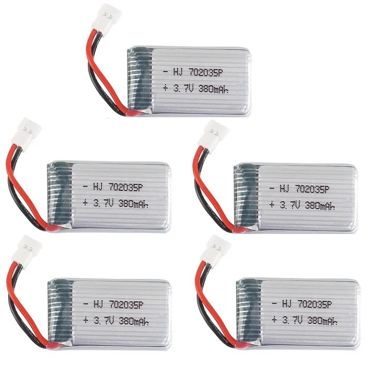 YUKALA 5 в 1 3 7 В 380 мАч Lipo батарея/USB зарядное устройство запасные части для X4 H107 H107L H107D