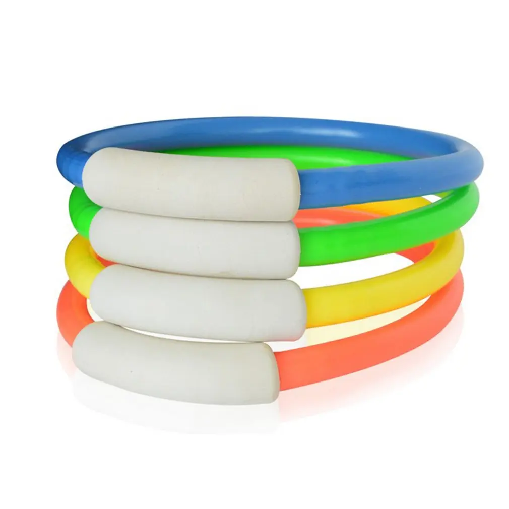 4 шт./компл. пластмассовое детское кольцо для дайвинга аксессуары бассейна