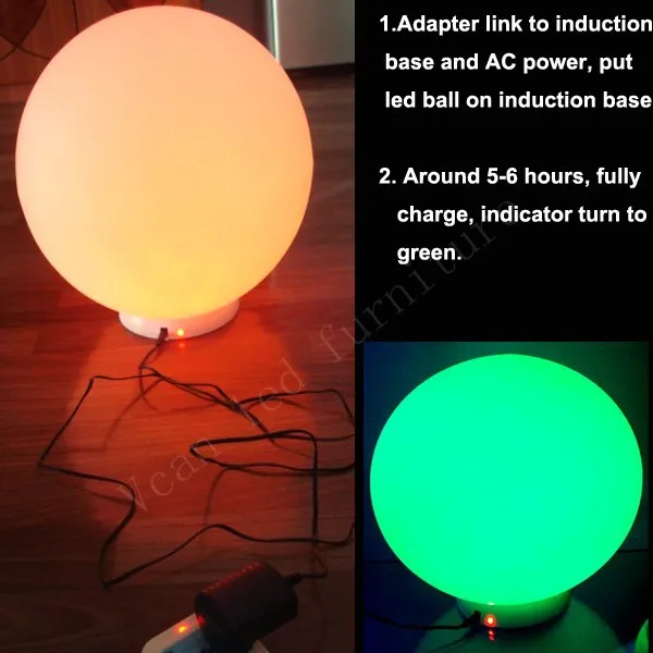 D35cm waterproof IP65 Swimming pool floating led ball for Christmas Decoration images - 6