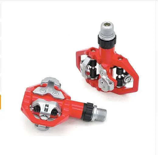 red Wellgo M279 Алюминий сплав самоконтрящаяся педали запечатаны подшипника Clipless Горная дорога велосипед MTB педали велосипеда Запчасти - Цвет: red