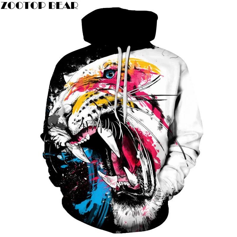 Толстовка с капюшоном для мужчин и женщин цветная толстовка 3D принтом|brand hoodie