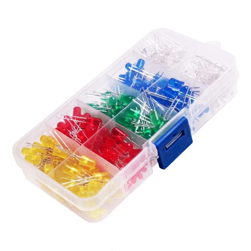 Набор светодиодных ламп Glyduino 300 шт. 3 мм 5 белый желтый красный зеленый синий