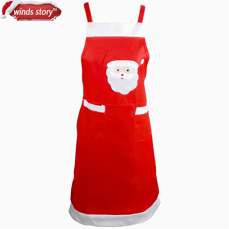 2 шт. рождественские украшения Санта-Ноэль фартук для Дома кухни приготовления