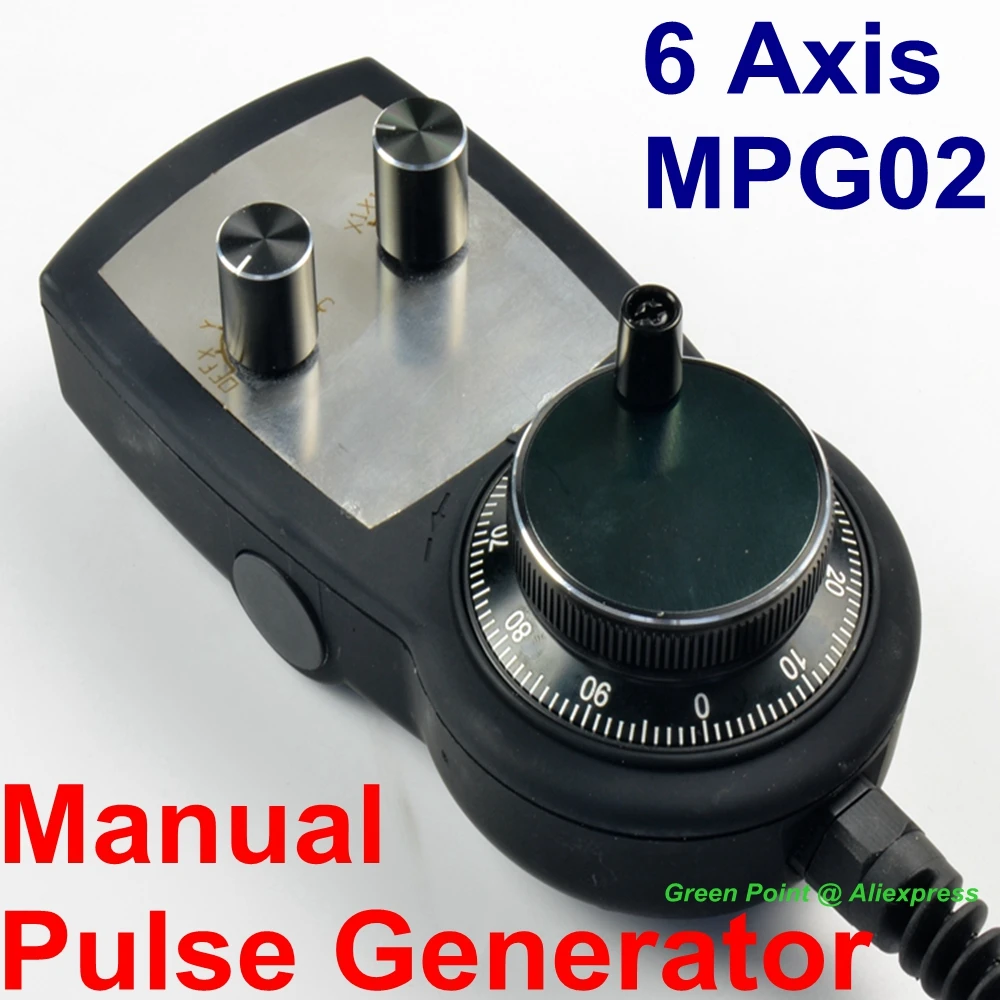 

Новый 6 оси MPG02 ручной импульсный генератор с маховиком для станка с ЧПУ полный Функция Стандартный ручной импульсный при резких переключат...