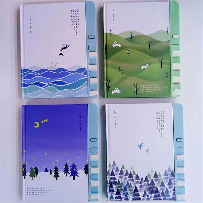 Coloffice, милая мультяшная книга, 32 K, пианино, записная книжка для детей с замком, молочная записная книжка, для студентов, для путешествий, настольная книга, школьные принадлежности - Цвет: Random 2