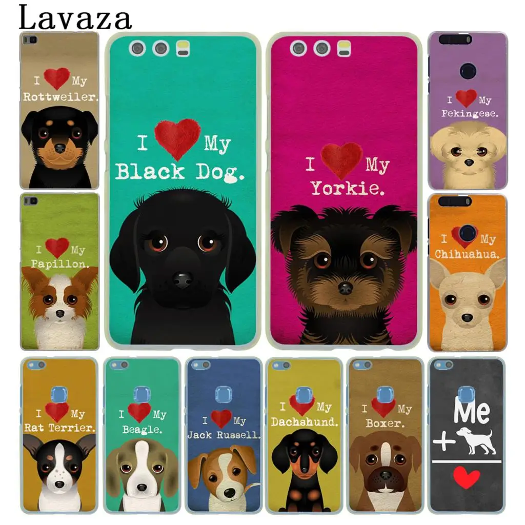 Lavaza I Love My собака Йоркширский терьер Papillon боксер чехол для Huawei P30 Pro P20 P10 P9 Plus P8 Lite Mini