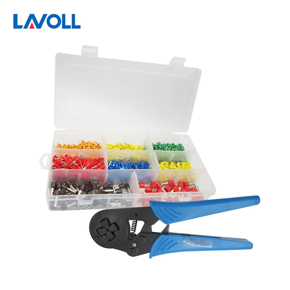 

1225 pcs/lot mixed 8 models cooper Ferrules kit set Wire Copper Crimp Connector Insulated Cord Pin End Terminal