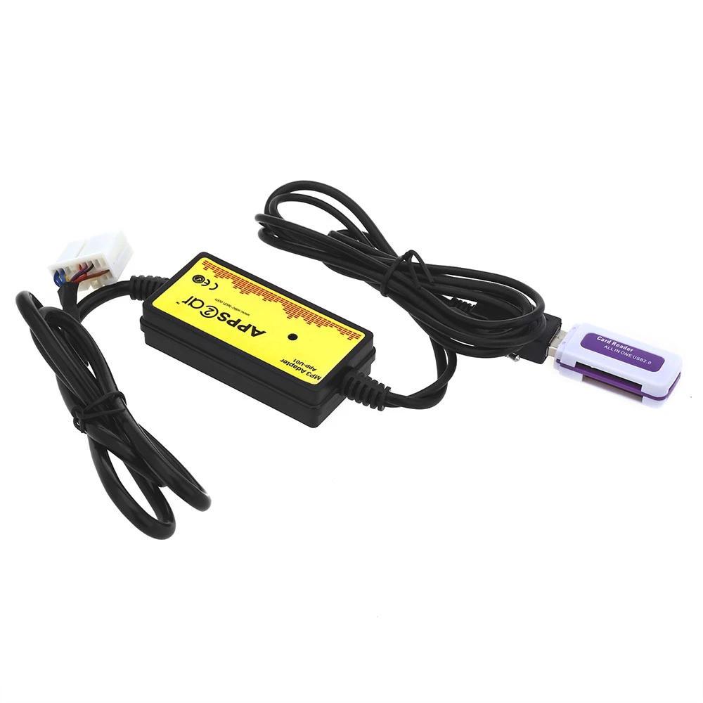 Автомобильный аудио интерфейс MP3 USB SD AUX адаптер Подключение Цифрового кабеля для