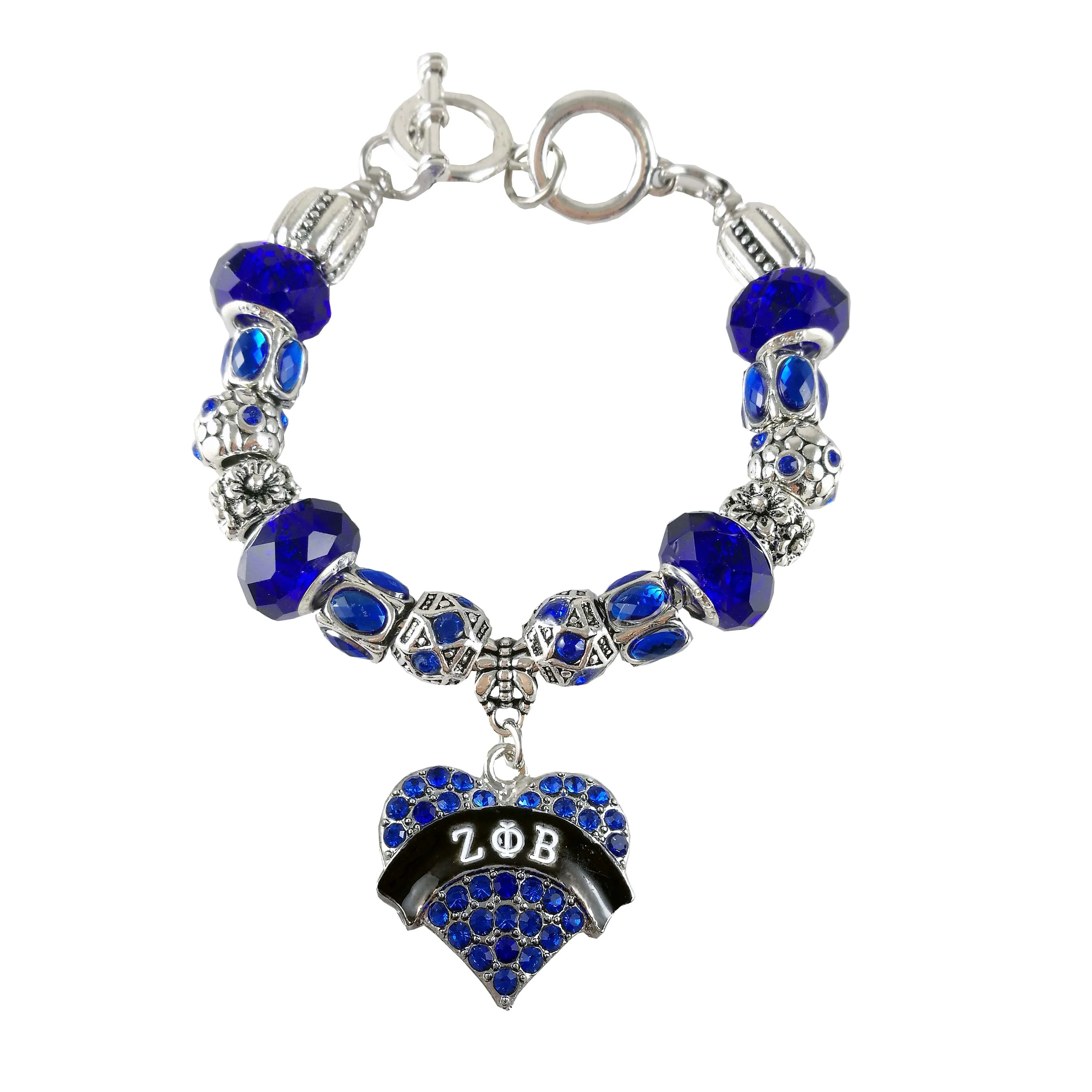 ZPB новая ручная работа zeta Phi Beta Sorority на заказ DIY Шарм бисерный браслет ювелирные изделия