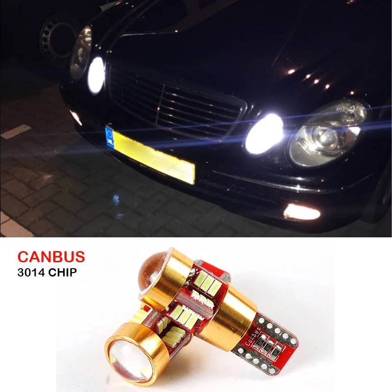 Светодиодная лампа Canbus T10 W5W для Mercedes Benz W203 W204 W211 W210 W202 W220 W164 W124 X204 W222 AMG|side light|light for
