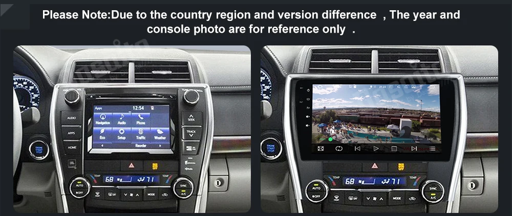 Dasaita Android 9,0 Автомобильный мультимедийный стерео для Toyota Camry Версия США с 10," ips мульти экран радио gps MP3